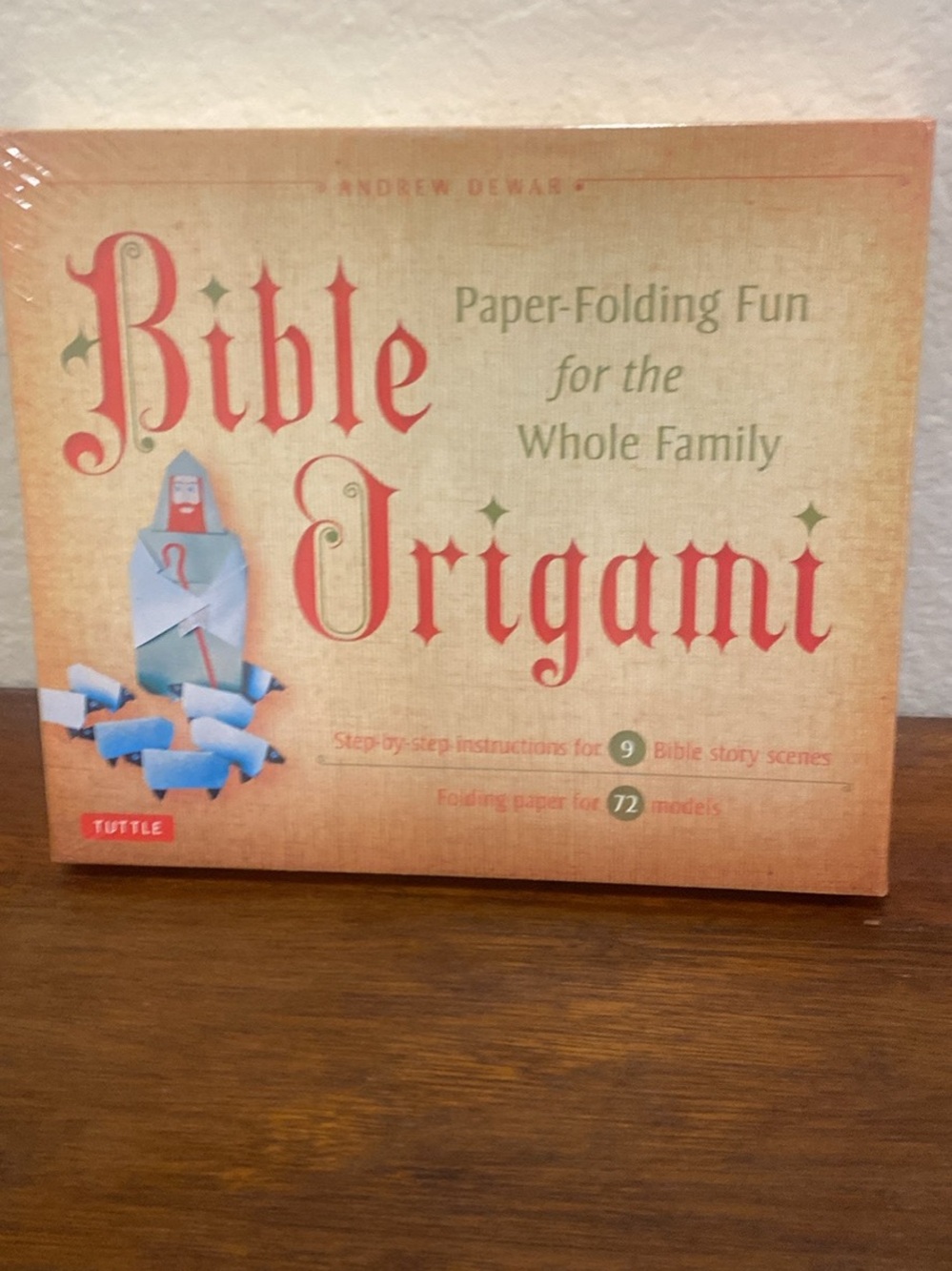 Bible Origami Paper-Folding Kit - Red and Cream